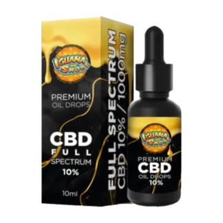 Aceite de CBD Full Spectrum 10ml 10% by Iguana Smoke – Extracto de cáñamo orgánico con 1000mg de CBD, ideal para uso sublingual y tópico.