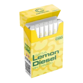Pre-rolls Lemon Diesel 10% CBD de Canacult – Pack 20